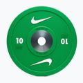 Bumper-Gewichte Nike Strength Pro Urethane Bumper Plates 10 kg green/white