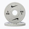 Gewichtszusatz Nike Strength Grind Change Plates 2 x 2 kg wolf grey