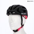 Rudy Project Egos schwarz/rosa fluo matte Fahrradhelm 7