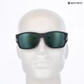 Under Armour Hustle XL S3 Matte grau/grün mehrschichtige oleophobe Sonnenbrille 10
