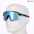 Sonnenbrille 100% S3 mattschwarz/hyperblau mehrschichtig verspiegelt 3