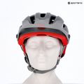 Fahrradhelm Bell 4Forty Integrated MIPS matt glänzend grau/karminrot 15
