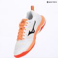 Handballschuhe Mizuno Wave Stealth Elite white/lava orange 9