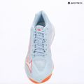 Damen-Volleyballschuhe Mizuno Wave Lightning Elite blue finch/white/lava orange 9