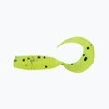 Relax Twister Gummiköder VR1 Standard 8 Stück chartreuse schwarz glitter VR1-TS