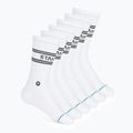 Stance Basic Crew 6 Paar weiße Socken