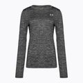 Under Armour Tech Crew Twist Damen Trainings-Langarmshirt schwarz/metallisch silber 4