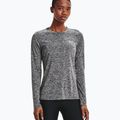 Under Armour Tech Crew Twist Damen Trainings-Langarmshirt schwarz/metallisch silber