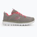 Schuhe Damen SKECHERS Graceful Get Connected gray/coral 2