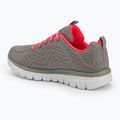 Schuhe Damen SKECHERS Graceful Get Connected gray/coral 3