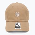 47 Marke MLB New York Yankees Base Runner Kappe CLEAN UP khaki 2