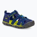 KEEN Seacamp II CNX blaue Tiefen/chartreuse Junior Sandalen