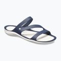 Damen-Pantoletten Crocs Swiftwater Sandal navy/white