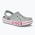 Crocs Bayaband Clog Flip-Flops hellgrau/candy pink