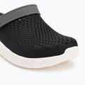 Crocs LiteRide Clog schwarz/rauchfarbene Flip-Flops 8