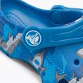 Crocs Classic Shark Clog prep blau Kinder-Flip-Flops 9
