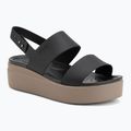 Damensandalen Crocs Brooklyn Low Wedge black/mushroom