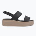 Damensandalen Crocs Brooklyn Low Wedge black/mushroom 2