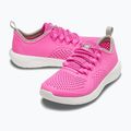 Crocs LiteRide Pacer electric rosa/weiß Kinderschuhe 12
