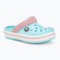 Kinder Crocs Crocband Clog eisblau/weiß Pantoletten