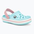 Kinder Crocs Crocband Clog eisblau/weiß Pantoletten 2