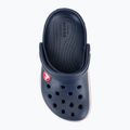 Crocs Crocband Clog Pantoletten für Kinder navy/rot 7