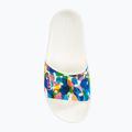 Crocs Classic Crocs Bubble Block Slide weiß/multi Flip-Flops 5