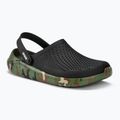 Crocs LiteRide Printed Camo Clog schwarz/multi Flip-Flops