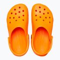 Slides Schlappen  Kinder Crocs Classic Clog T orange zing 12