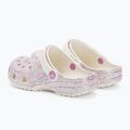 Crocs Classic Glitter Clog Kinder Badelatschen bianco sporco 4