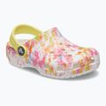 Crocs Classic Tie-Dye Graphic Clog T weiß 206994-83B Pantoletten für Kinder 11