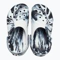 Crocs Classic Marbled Clog Kinder Flip-Flops schwarz/weiß 13