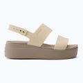 Crocs Brooklyn Met Low Wedge Damen Metall Champagner Sandalen 2