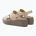 Crocs Brooklyn Met Low Wedge Damen Metall Champagner Sandalen 3