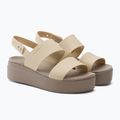 Crocs Brooklyn Met Low Wedge Damen Metall Champagner Sandalen 4