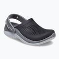 Slides Schlappen  Kinder Crocs LiteRide 360 black/slate grey 9