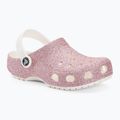 Crocs Classic Glitter Clog weiß/Regenbogen Kinder-Pantoletten 2