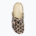 Slides Schlappen  Damen Crocs Classic Platform Animal Remix bone/leopard 6