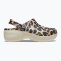 Slides Schlappen  Damen Crocs Classic Platform Animal Remix bone/leopard 10