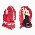 CCM JetSpeed FT4 Pro SR rot/weiße Hockeyhandschuhe