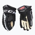 CCM JetSpeed FT4 SR Eishockeyhandschuhe schwarz/weiss 2