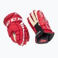 CCM Kinder Hockeyhandschuhe JetSpeed FT4 JR rot/weiß