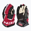 CCM JetSpeed FT6 Pro SR Hockeyhandschuhe schwarz/rot/weiß
