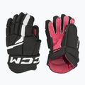 CCM Next YTH Kinder-Hockeyhandschuhe schwarz/weiß
