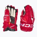 CCM Tacks XF SR rot/weiße Hockeyhandschuhe