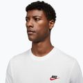 Herren Nike Sportswear Club T-Shirt weiß/schwarz/universitätsrot 4