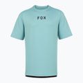 Fox Racing Ranger Wortmarke Männer Radfahren Trikot Vintage waschen blau