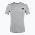 Herren Under Armour Sportstyle Left Chest SS steel helles Heidekraut/schwarzes Trainings-T-Shirt 4