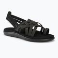 Teva Voya Riemchen Leder Damen Sandalen schwarz