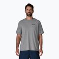 Herren T-Shirt Patagonia P-6 Logo Responsibili-Tee gravel heather